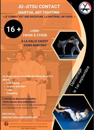 Image de l'actu 'nouveau cours!! JUJITSU CONTACT'